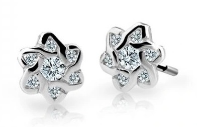 Cutie Jewellery - Dětské náušnice z bílého zlata C2149-30-X-2