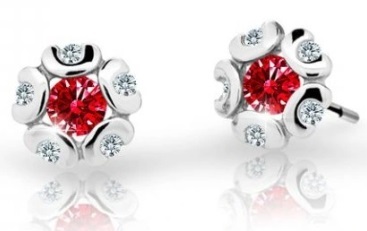 Cutie Jewellery - Dětské náušnice z bílého zlata C2178-30-X-2