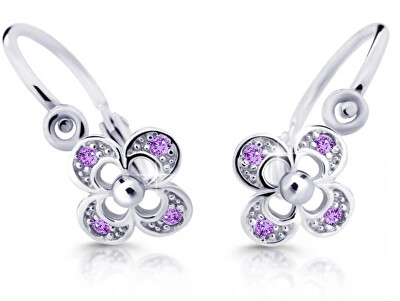 Cutie Jewellery - Dětské náušnice z bílého zlata C2200-10-X-2