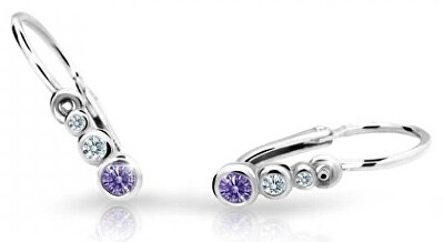 Cutie Jewellery - Dětské náušnice z bílého zlata C2255-10-X-2