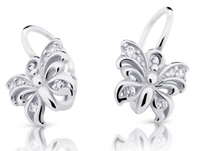 Cutie Jewellery - Dětské náušnice z bílého zlata Motýlek C2226-10-10-X-2