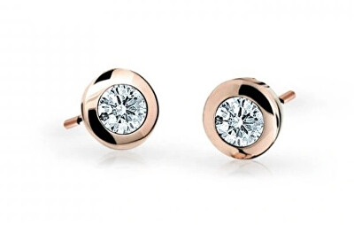 Cutie Jewellery - Dětské náušnice z růžového zlata C1537-30-X-4
