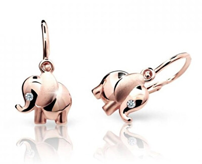 Cutie Jewellery - Dětské náušnice z růžového zlata C1955-10-10-X-4