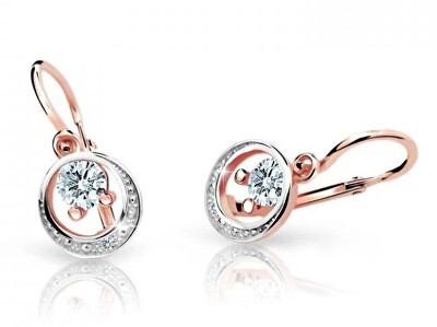 Cutie Jewellery - Dětské náušnice z růžového zlata C1997-10-X-4