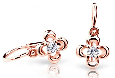 Cutie Jewellery - Dětské náušnice z růžového zlata C2013-10-X-4