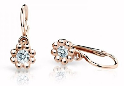 Cutie Jewellery - Dětské náušnice z růžového zlata C2030-10-X-4