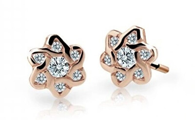 Cutie Jewellery - Dětské náušnice z růžového zlata C2149-30-X-4