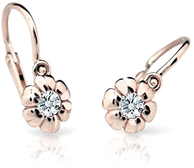 Cutie Jewellery - Dětské náušnice z růžového zlata C2151-10-X-4