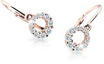 Cutie Jewellery - Dětské náušnice z růžového zlata C2154-10-X-4