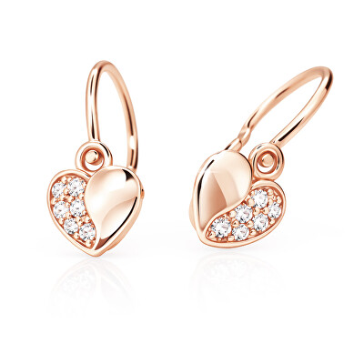 Cutie Jewellery - Dětské náušnice z růžového zlata C2160-10-X-4
