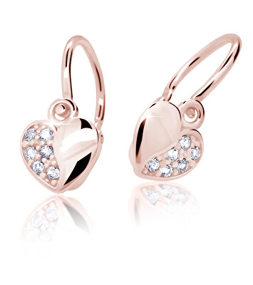Cutie Jewellery - Dětské náušnice z růžového zlata C2160-10-X-4
