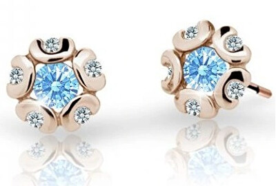 Cutie Jewellery - Dětské náušnice z růžového zlata C2178-30-X-4