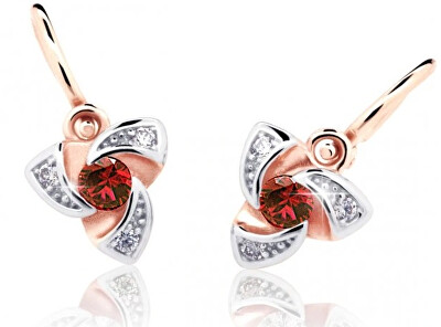 Cutie Jewellery - Dětské náušnice z růžového zlata C2203-10-X-4