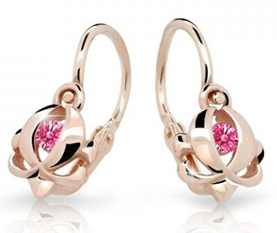 Cutie Jewellery - Dětské náušnice z růžového zlata C2218-10-X-4