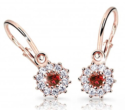 Cutie Jewellery - Dětské náušnice z růžového zlata C2749-10-X-4