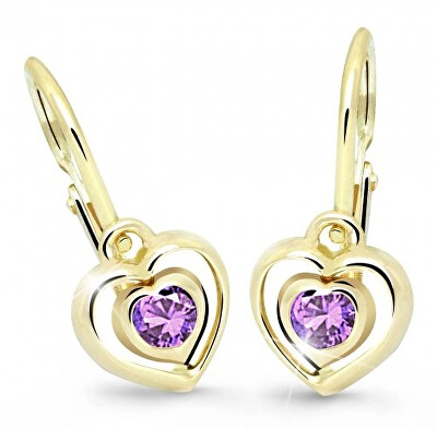 Cutie Jewellery - Dětské srdíčkové náušnice C2752-10-X-1