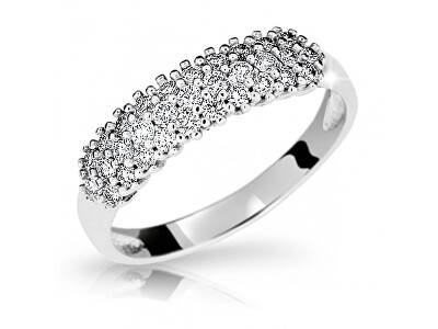 Cutie Jewellery - Dokonalý prsten z bílého zlata se zirkony Z6882-1973-10-X-2