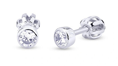 Cutie Jewellery - Drobné náušnice z bílého zlata se zirkony Z3034-30-10-X-2