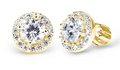 Cutie Jewellery - Elegantní peckové náušnice z bílého zlata Z60168-30-10-X-1