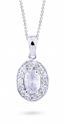 Cutie Jewellery - Elegantní přívěsek z bílého zlata se zirkony Z8056-40-10-X-2