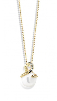 Cutie Jewellery - Luxusní přívěsek ze žlutého zlata s pravou perlou Z6311-3154-40-C4-X-1