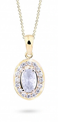 Cutie Jewellery - Elegantní přívěsek ze žlutého zlata se zirkony Z8056-40-10-X-1