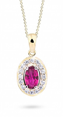 Cutie Jewellery - Elegantní přívěsek ze žlutého zlata se zirkony Z8056-40-40-X-1