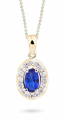 Cutie Jewellery - Elegantní přívěsek ze žlutého zlata se zirkony Z8056-40-60-X-1