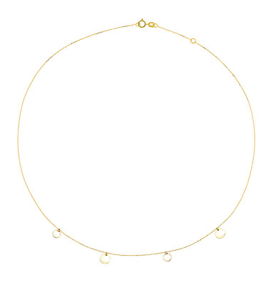 Cutie Jewellery - Elegantní minimalistický náhrdelník ze žlutého zlata Z0100-40-X-1