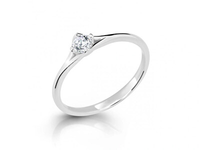 Cutie Jewellery - Jemný prsten z bílého zlata Z6721-2957-10-X-2