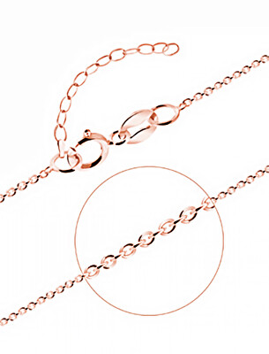 Cutie Jewellery - Jemný řetízek z růžového zlata Anker Z0014
