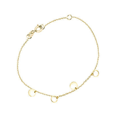 Cutie Jewellery - Jemný zlatý náramek na nohu Z0102-70-X-1