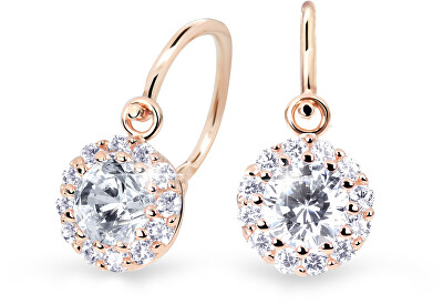 Cutie Jewellery - Krásné dětské náušnice z růžového zlata C2745-10-X-4