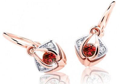 Cutie Jewellery - Krásné dětské náušnice z růžového zlata C2217-10-X-4