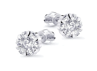 Cutie Jewellery - Krásné náušnice z bílého zlata se zirkony Z8039-30-10-X-2