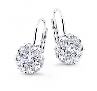 Cutie Jewellery - Krásné náušnice z bílého zlata se zirkony Z8040-55-10-X-2