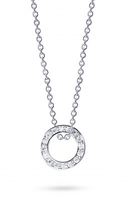Cutie Jewellery - Kruhový přívěsek z bílého zlata Z3061-40-10-X-2