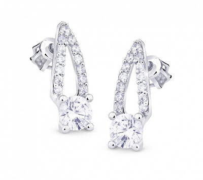 Cutie Jewellery - Luxusní zlaté náušnice s třpytivými zirkony Z8044-30-10-X-2