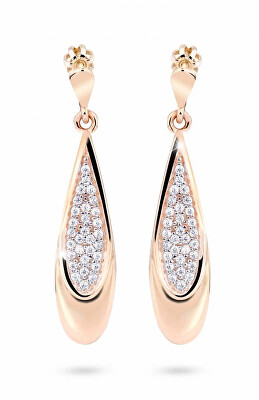 Cutie Jewellery - Luxusní zlaté náušnice se zirkony Z8052-30-10-X-4