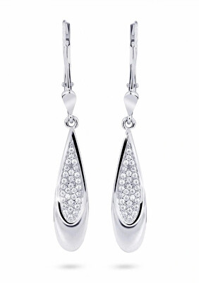 Cutie Jewellery - Luxusní zlaté náušnice se zirkony Z8052-55-10-X-2