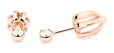 Cutie Jewellery - Minimalistické náušnice pecky z růžového zlata Z5013-30-X-4