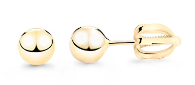 Cutie Jewellery - Minimalistické náušnice pecky ze žlutého zlata Z5016-30-X-1