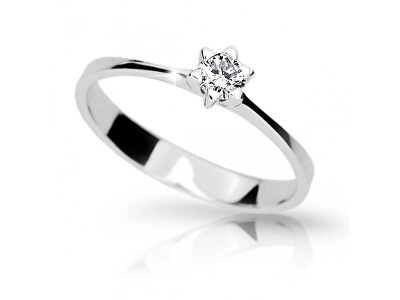 Cutie Jewellery - Minimalistický prsten z bílého zlata Z6812-1953-10-X-2