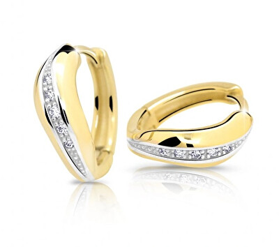 Cutie Jewellery - Módní náušnice ze žlutého zlata Z6479-2132-80-10-X-1