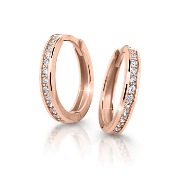 Cutie Jewellery - Nadčasové kruhové náušnice se zirkony C3344-80-10-X-4