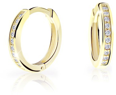 Cutie Jewellery - Nadčasové kruhové náušnice ze žlutého zlata C3343-80-X-1