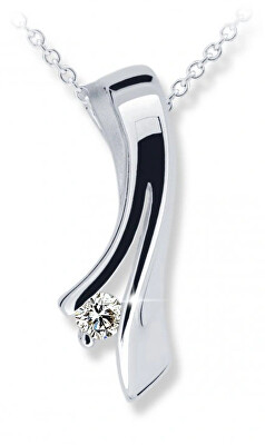 Cutie Jewellery - Nadčasový přívěsek z bílého zlata se zirkonem Z6310-1796-40-10-X-2