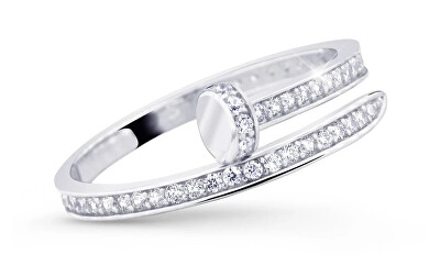 Cutie Jewellery - Nádherný prsten z bílého zlata se zirkony Z5020-10-X-2