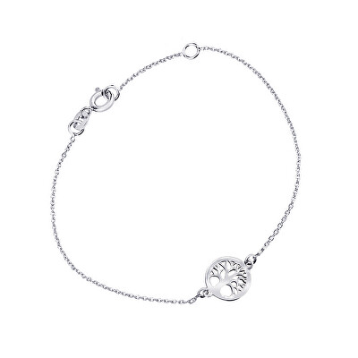 Cutie Jewellery - Náramek z bílého zlata Strom života Z5030-60-X-2