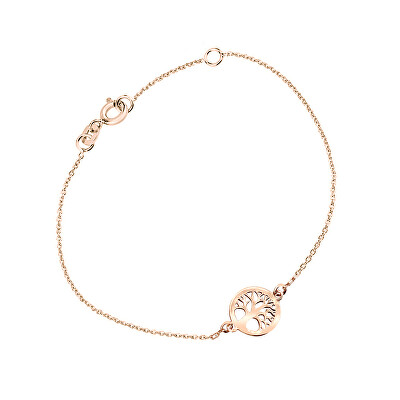 Cutie Jewellery - Náramek z růžového zlata Strom života Z5030-60-X-4